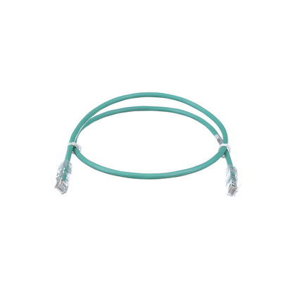 Cable de Parcheo TX6, UTP Cat6, 24 AWG, CM, Color Verde, 9.14 Metros (30 Pies)