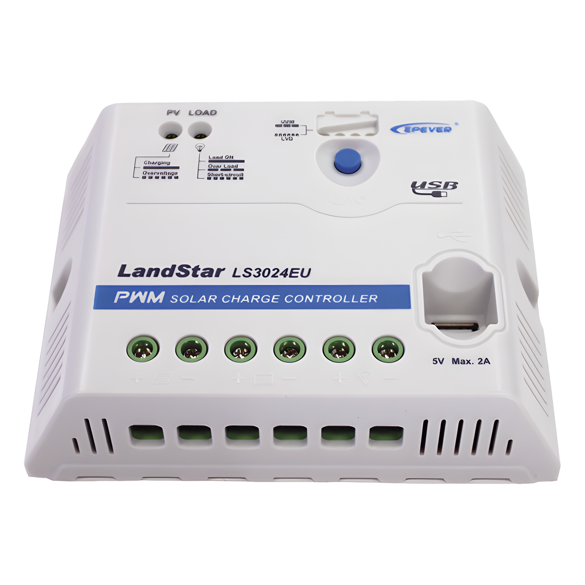 Controlador Solar PWM 12/24 V 30 A, Salida USB