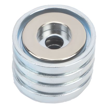 Accesorio, Kit de Montaje Magnético, Fuerza Máxima 26 lb, Diámetro Copa 23.8 mm, Incluye Hardware, Sin Necesidad de Taladrar, Compatible con