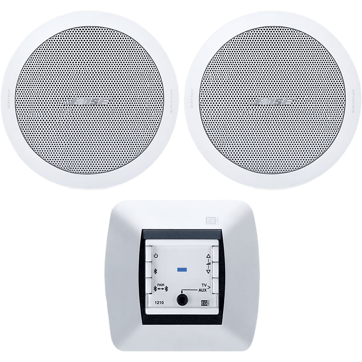 Kit de Audio Residencial | Mando Bluetooth EGI 121010H + Par de Bocinas de Techo BOSE FS2CW | 2+2W RMS | 16&Omega;