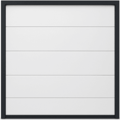 Puerta de Garage Seccional ACCESSPRO / 9 x 7 pies (2.74 x 2.13 m) / Panel Calibre 26 / Aislamiento Poliuretano 42 mm / Color Blanco / Estilo Americano