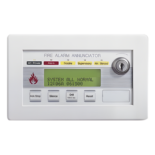 Anunciador remoto de incendio con LCD retroiluminado de 80 caracteres, compatible con NFS2-640 y NFS-320