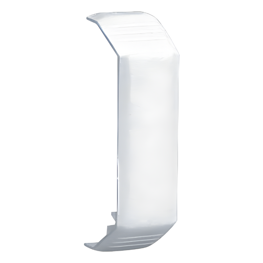 Unión recta de tapa, para uso con canaleta T45, Material PVC Rígido, Color Blanco Mate
