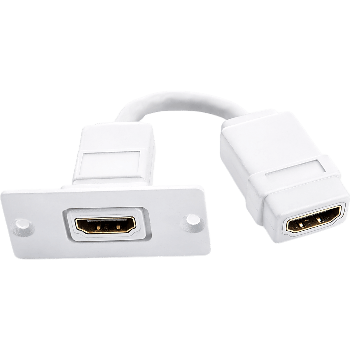 Wall Plate Inserción HDMI | Conexiones HDMI | Tamaño Espacio Simple | Blanco