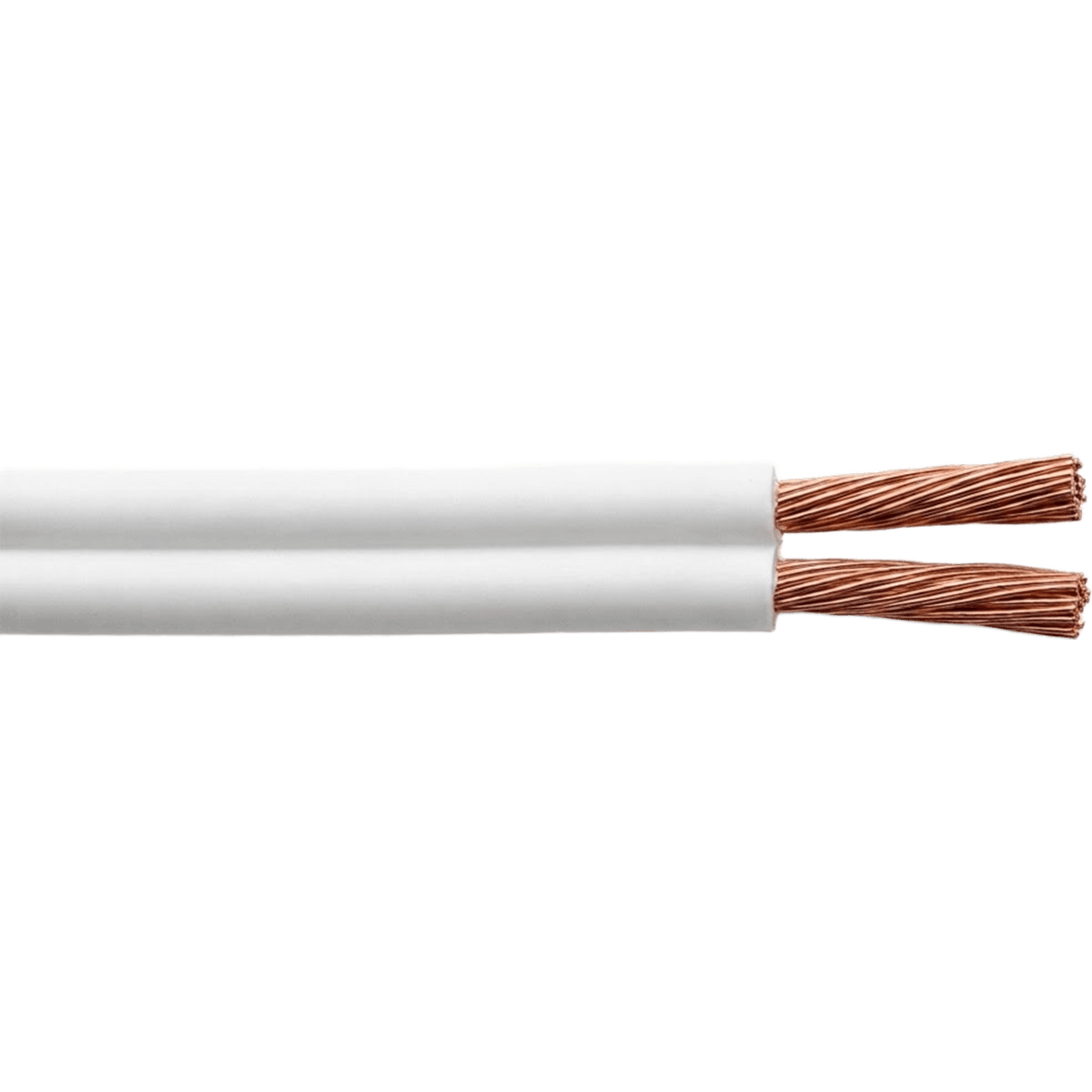 Cable POT 2 x 16 AWG / Flexible Tipo SPT / 300V 60°C / 100 Metros ( 328.08 Pies ) Cobre Suave / Aislamiento PVC / Paralelo / Blanco / Cumple