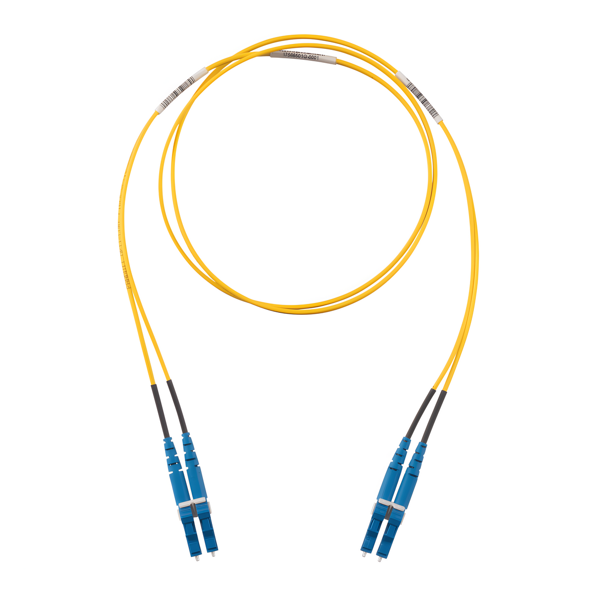 Jumper de Fibra Optica Monomodo 9/125 OS2, LC-LC Duplex, OFNR (Riser), Color Amarillo, 8 Metros (26.25 Pies)