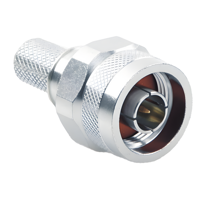 Conector N Macho de PIN Cautivo, Anillo plegable, para cables 9913, LMR-400, LP400, CNT-400, RG8/U-SYS, RFLASH-1113, 8214, 7810A