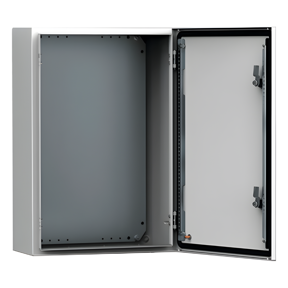 Gabinete de Uso Exterior MAS 250 x 200 x 155 mm (9.84 x 7.87 x 6.10 in) / NEMA 4/12/13 / IP66 / IK10 / Acero Dulce 1.5 mm / Platina de Montaje