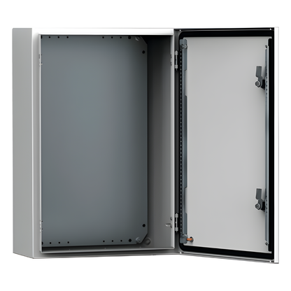 Gabinete de Uso Exterior MAS 250 x 200 x 155 mm (9.84 x 7.87 x 6.10 in) / NEMA 4/12/13 / IP66 / IK10 / Acero Dulce 1.5 mm / Platina de Montaje