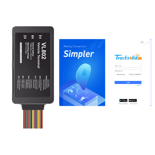 Rastreador GPS Vehicular 4G LTE / Localizador para Flotas / Corte Remoto de Motor y Botón de Emergencia / Detección de Apertura de Puertas
