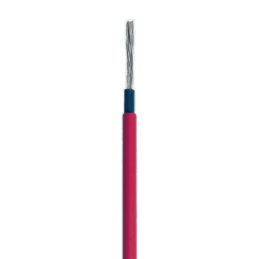 Cable Fotovoltaico Rojo / Cobre Estañado / 6 mm² (10 AWG) / 2000V / Rollo 25m / UL 4703 y TUV