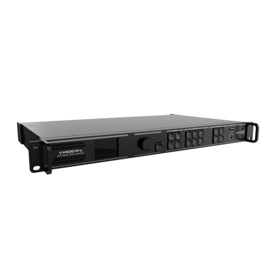 Controlador All-in-One VX600 Pro / 3.9 Millones de Píxeles / 6 Puertos Ethernet Gigabit / 4K×2K@60Hz / 6 Capas SuperView III / Fibra Óptica 10G / USB