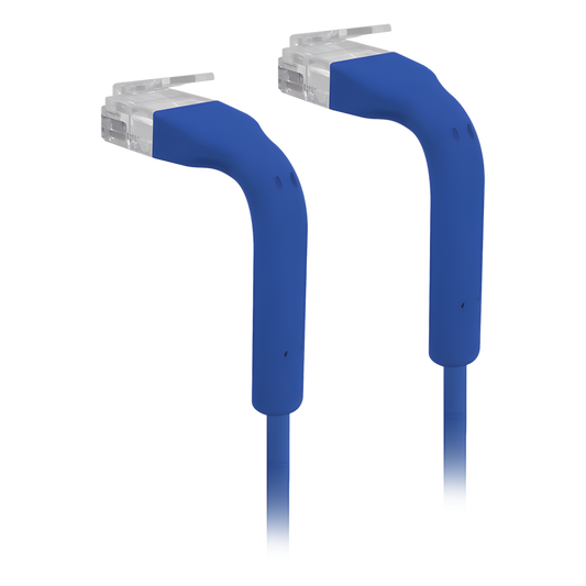 UniFi Patch Cable Cat6 Ultradelgado GbE con Botas Flexibles, Color Azul, 0.3 Metros (0.98 Pies)