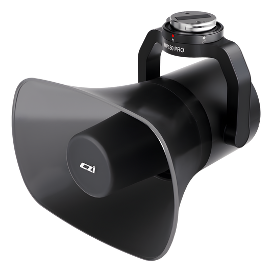 Altavoz de Largo Alcance para Drones, 130 dB de Presión Sonora, Alcance 700 m, Luz de Advertencia Multicolor, Compatible con DJI Matrice