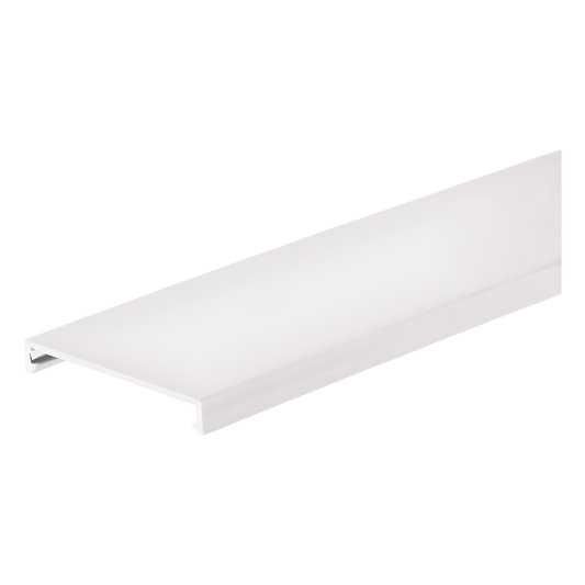 Tapa para Canaleta Ranurada, de 31.8 mm de Ancho, 1828.8 mm de Largo, Color Blanco