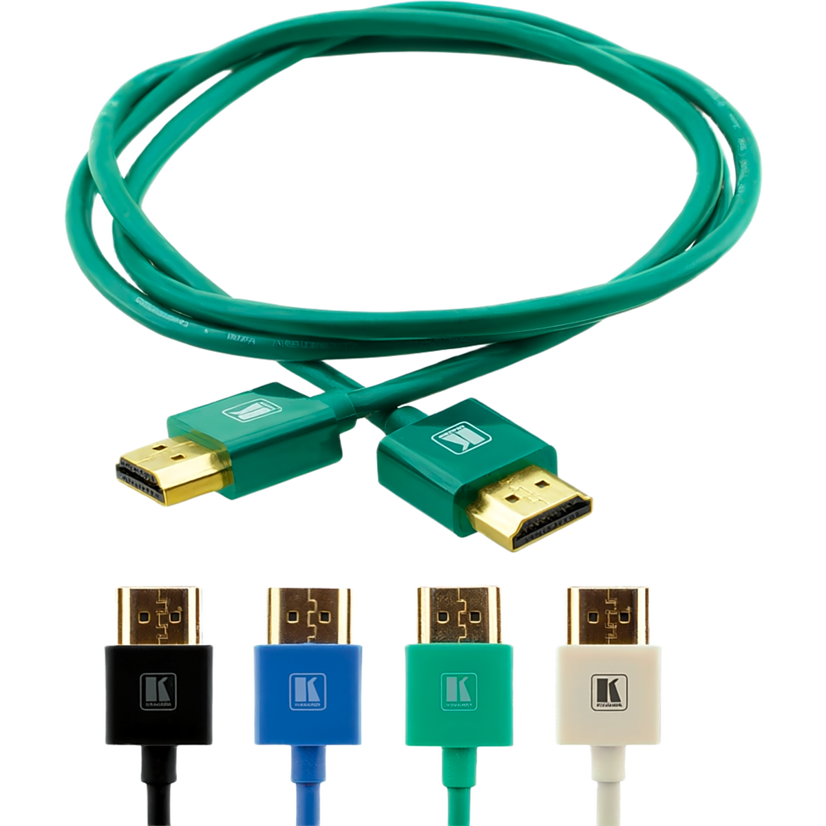 Cable HDMI Ultra Delgado Alta Velocidad con Ethernet | 4K@60Hz (4:4:4) | 18Gbps | Conector HDMI Delgado 16 mm (0.63 in) | Radio de Curvatura 36 mm