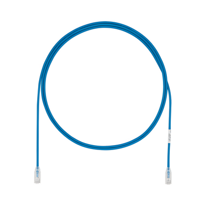 Cable de Parcheo UTP Cat6A, CM/LSZH, Diámetro Reducido (28AWG), Color Azul, 18 Metros (59.06 Pies)