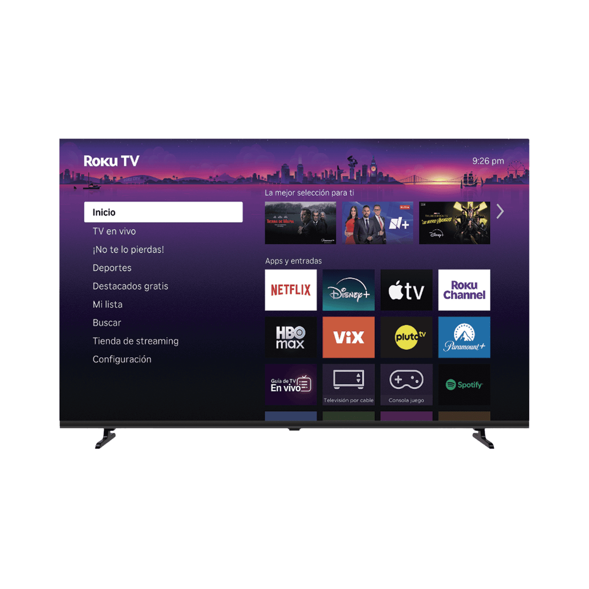 ROKU SmartTV QLED 58 Pulgadas / 4K UHD / Dolby Audio / 3 puertos HDMI / WiFi / VESA 200x200 mm