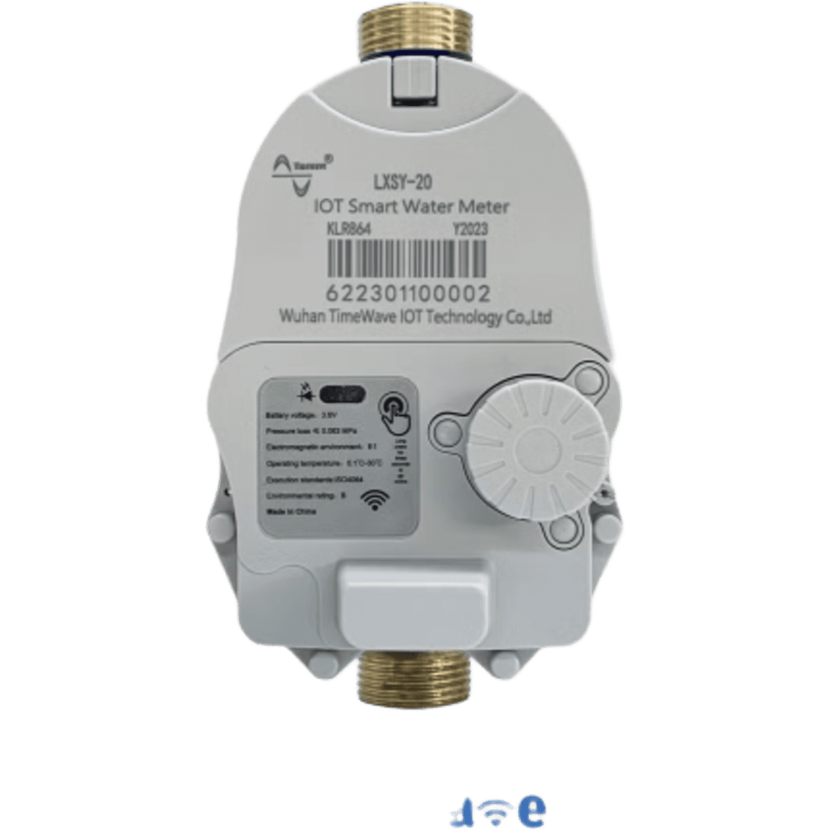 Medidor de Agua Mecánico LoRaWAN IoT de 3/4 Pulgada / Smart Metering y Telemetría para BMS / Válvula de Corte de Flujo / Batería Litio de Larga