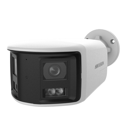 Bala IP Panorámica 180° 6 Megapixel / Doble Lente 2.8 mm / Dual Light (30 mts IR + 30 mts Luz Blanca) / Wi-Fi 6 (802.11ax) / ACUSENSE / Audio