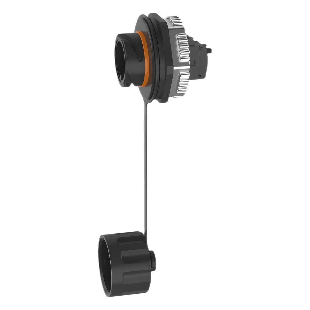 Conector Jack RJ45 de Uso Industrial Estilo TG, Categoría 6A, Con Tapa Protectora, Protección IP67