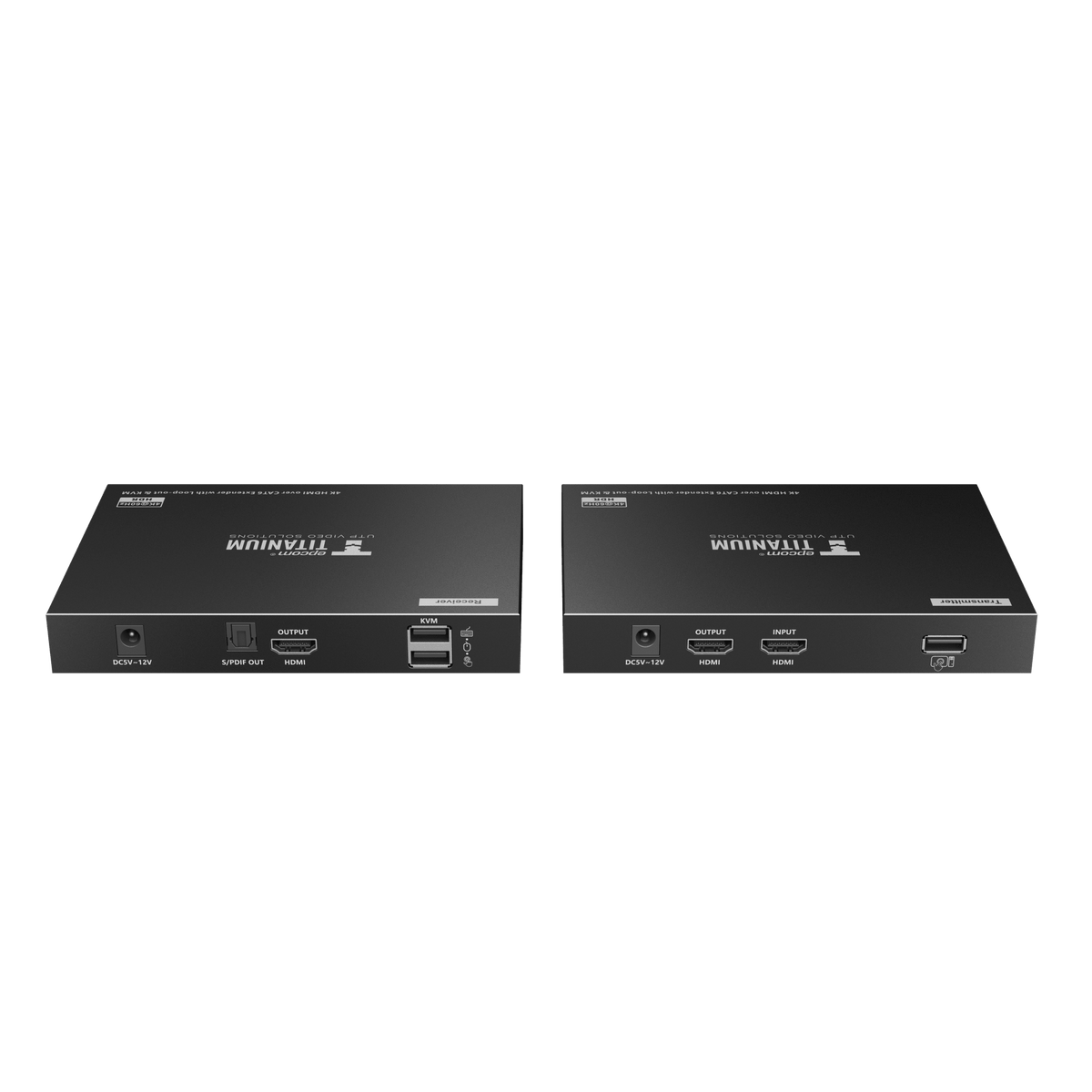 Kit extensor KVM (HDMI y USB) hasta 70 metros | Resolución 4K @ 60 Hz | Cat 6, 6a y 7 | IPCOLOR | CERO LATENCIA | HDR10 | Salida Loop | Puerto S/PDIF