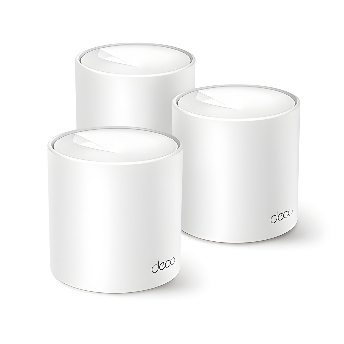 Kit 3 Routers Inalámbricos MESH Interior para Hogar / Doble Banda Wi-Fi 6 AX1500 Mbps / 2 Puerto Gigabit WAN/LAN / 2 Antenas Internas