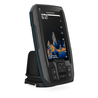 Ecosonda GPS / Pantalla 4.3 in / CHIRP + ClearVu / QuickDraw Contours / 7 Paletas Vivid / IPX7