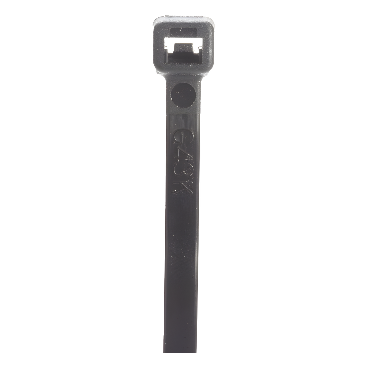 Cincho STRONGHOLD, 370 mm largo x 4.8mm ancho, Tensión 50 lb (222 N) Nylon 6,6 Color Negro, Paquete de 100 Piezas