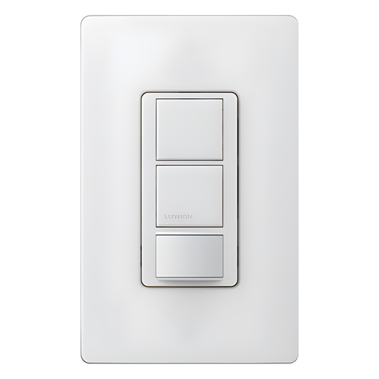 Apagador Maestro con sensor de ocupación/vacancia PIR, doble circuito para luz y ventilador, 120-277 V