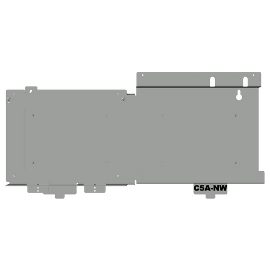 Placa adaptadora de conversión para montar chasis serie CAB-4 en cajas traseras serie CAB-5 de gabinetes para paneles de alarma contra incendio