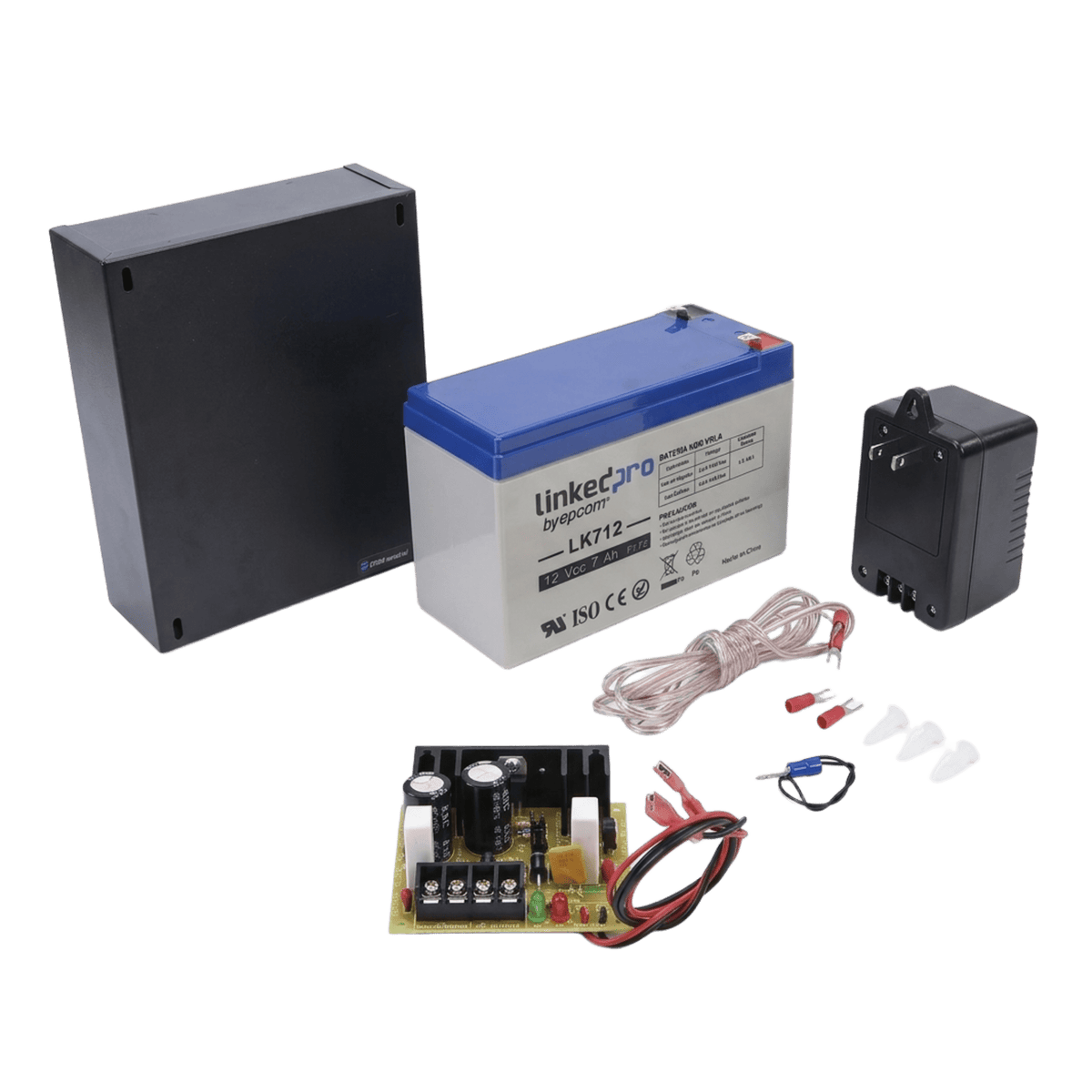 Fuente de 12 Vcc 1A / Para Control de Acceso / Con Batería de Respaldo Incluida LK712 /