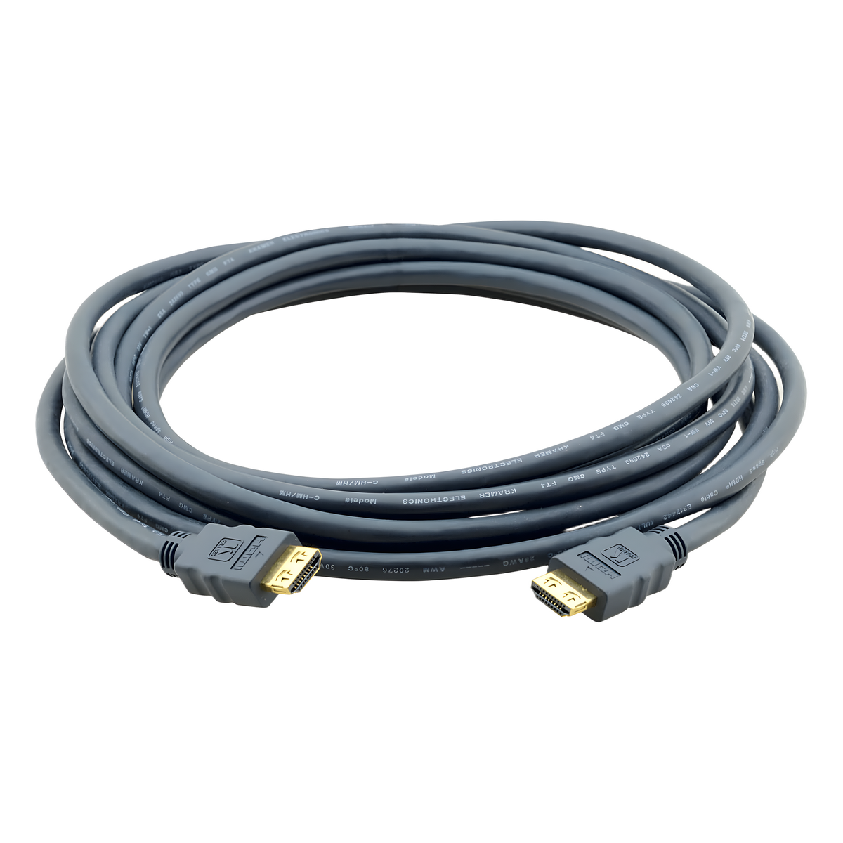 Cable HDMI Premium| Longitud 7.60 m | Alta Velocidad 18 Gbps | 4K@60Hz (4:2:0) | Conectores Dorados 24K | K-Lock Resistentes | Triple Blindaje |