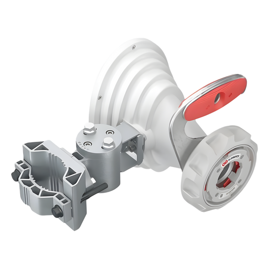 Antena Horn Asimétrica 5 GHz / 17 dBi de Ganancia / Patrón Asimétrico 45° / TwistPort™ Waveguide / IP55 / Montaje UBR / Para Plataformas Inalámbricas