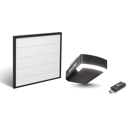 Kit Puerta de Garage 9x7 Pies (2.74 x 2.13 m) / Motor DC 1/2 HP / Insulada / Activación WiFi / Hasta 50 Controles / Lámina Calibre 26