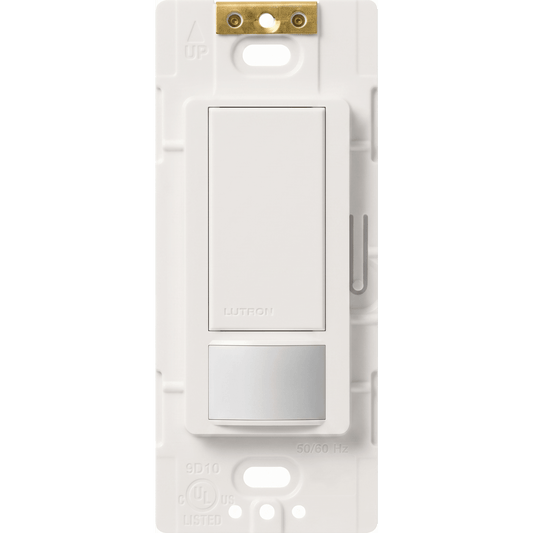Apagador de pared con sensor de ocupación y vacancia Maestro, 2 A a 120 V, unipolar, para espacios pequeños como clósets, alacenas y cuartos de