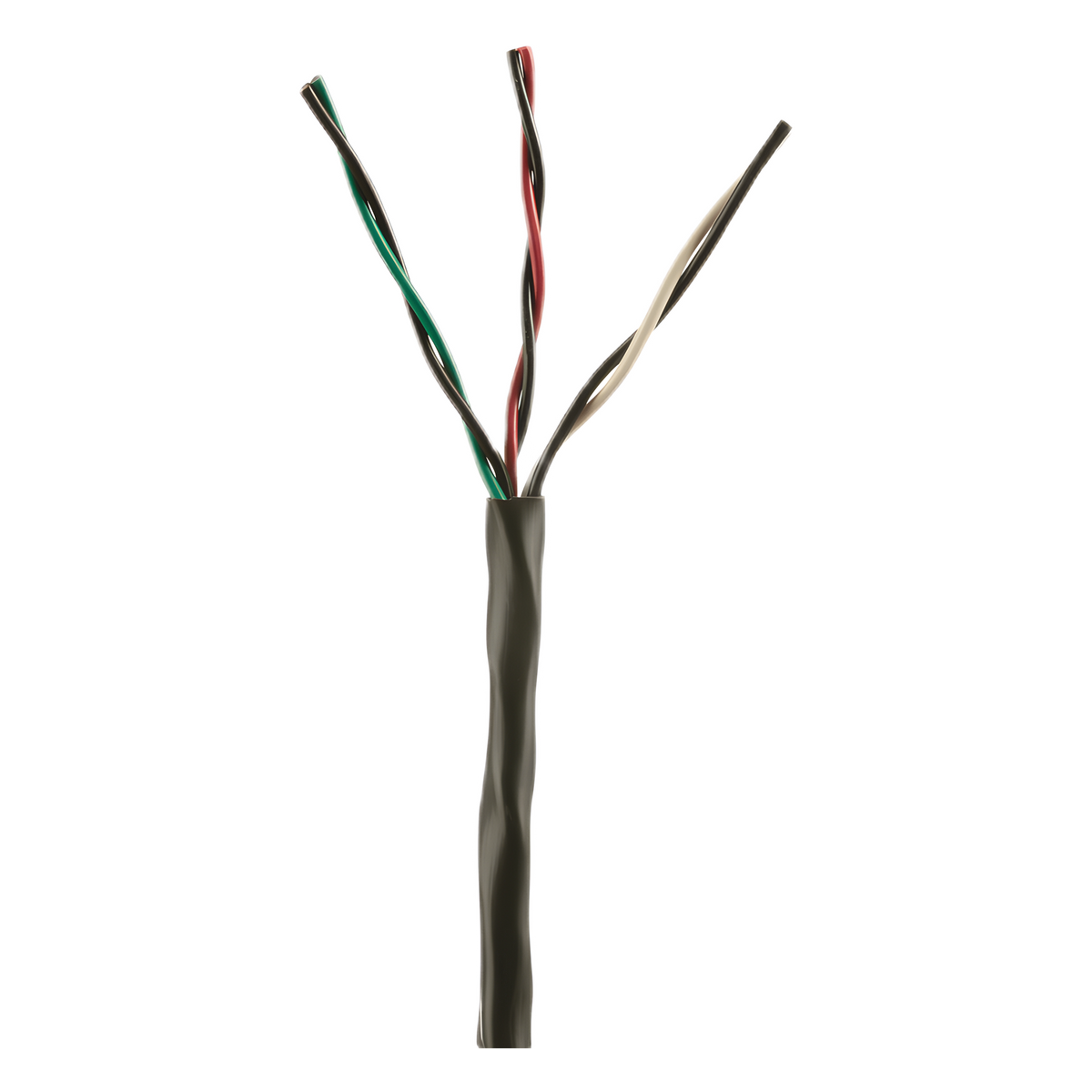 Bobina de Cable de Cobre de 3 Pares Clase 4 Para Sistemas FMPS, 16 AWG, Sin Blindaje, CMR (Riser), Uso Interior/Exterior, Color Negro, Carrete de 609