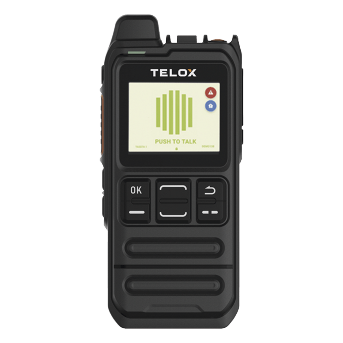 Kit Radio PoC LTE TELOX MT100 con servicio TASSTA TFLEXPTT por 12 meses / Audio 3W / IP54 / Batería 4000 mAh / GPS / Cifrado AES-256