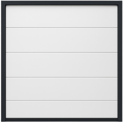 Seccion para puerta de Garage / Lisa / Linea Central / Panel de 21" / Color blanco / Para APDOOR128 / Estilo Americana.