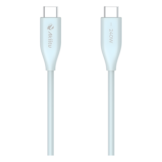 Cable de Carga USB-C a C 1.5 Metros / Potencia 240W / Velocidad Transferencia 480 Mbps / Tecnología GaN (Nitruro de Galio) / Fast-Charging / Material