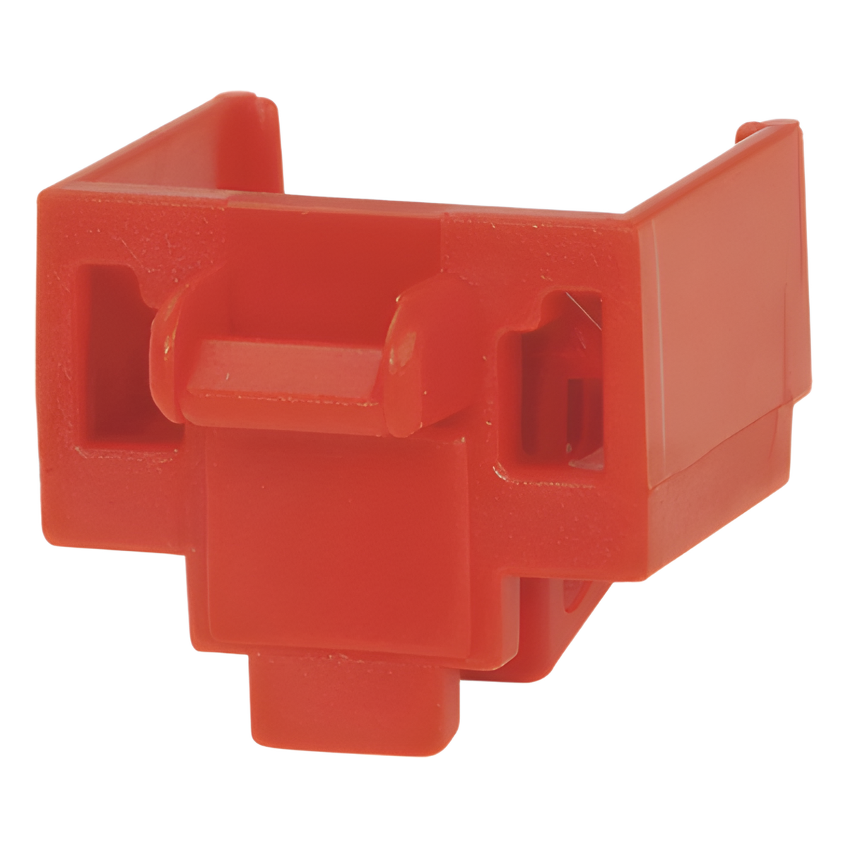 Kit de 10 Dispositivos para Bloquear Puertos Jack RJ45, Color Rojo, Incluye Llave de Extracción