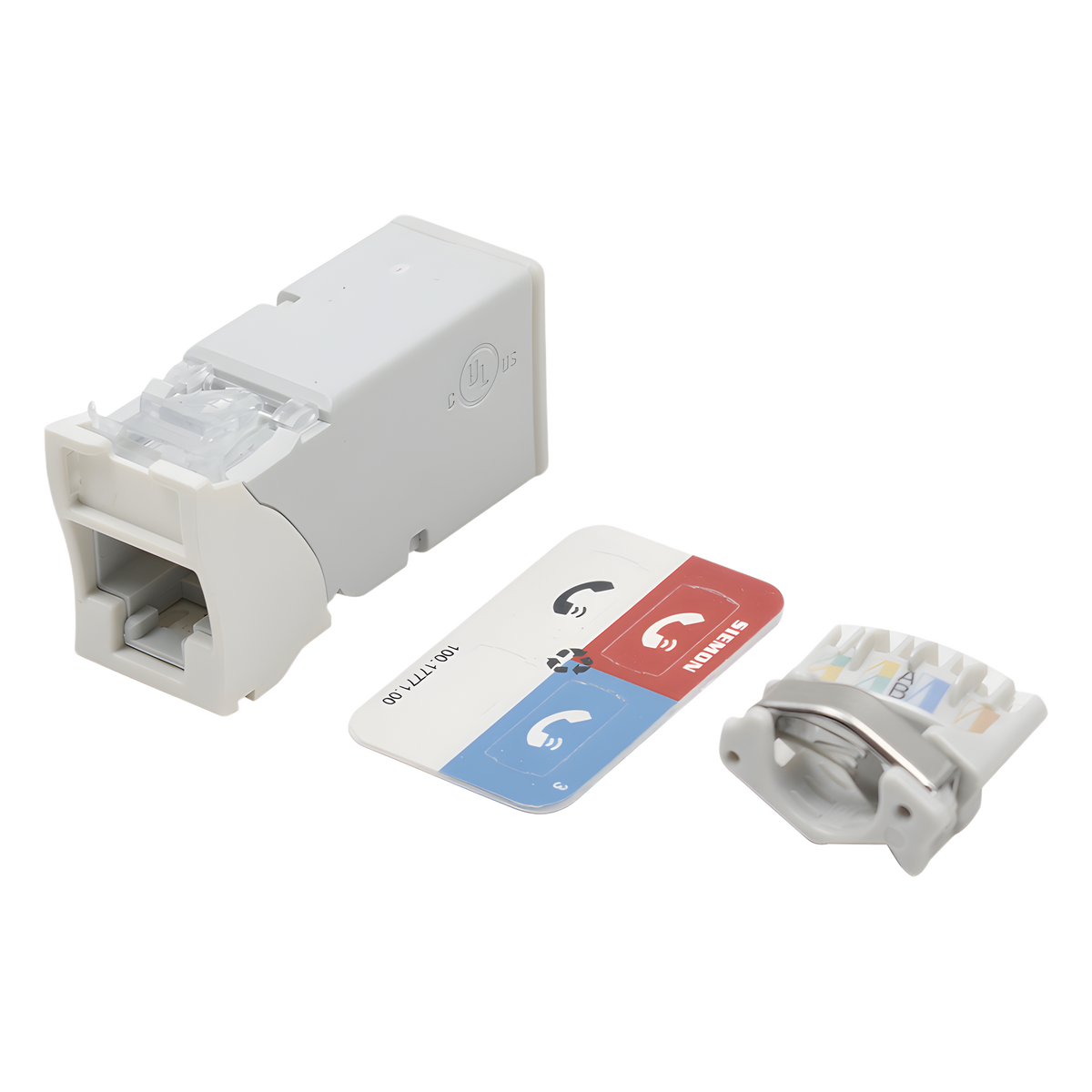 Jack Z-Max Cat6A, UTP, Montaje Híbrido en Placa de Pared (Plano y Angulado), Color Blanco, Versión Bulk (Sin Empaque Individual)