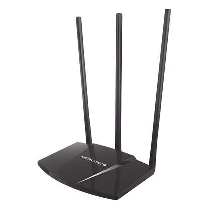 Router N de alta potencia 300 Mbps / 1 Puerto WAN 10/100 / 3 Puertos LAN 10/100 / Chip PA (potencia transmisión 2x) / 3 Antenas de 7 dBi