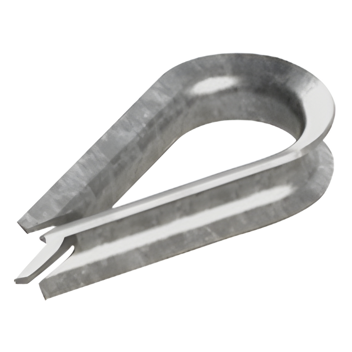 Cuello/ Guardacabo/ Rozadera para Cable de 1/4" de Acero Galv. por Inmersión