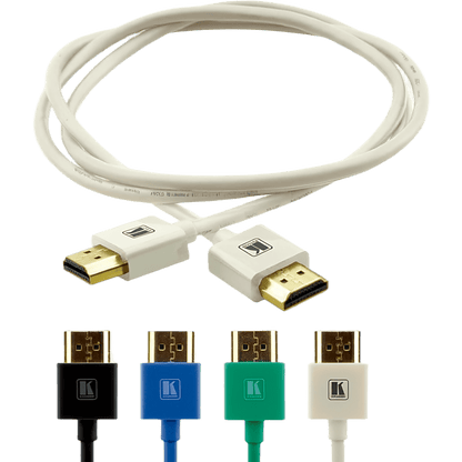 Cable HDMI Ultra Delgado Alta Velocidad con Ethernet | 4K@60Hz (4:4:4) | 18Gbps | Conector HDMI Delgado 16 mm (0.63 in) | Radio de Curvatura 36 mm