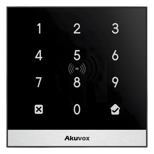 Teclado de Control de Acceso + Bracket de Instalación / Administración 100% en la Nube / Interfaz WEB / POE / Lector Prox 125 kHz / MIFARE 13.56MHz