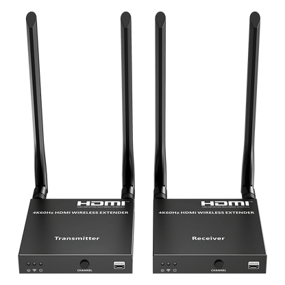 Kit Extensor Inalámbrico HDMI | 4K@60Hz 4096x2160 | Tecnología ipcolor STREAM | Banda 5G 5.18-5.24 GHz | Distancia 50 m | Conexión de Hasta 1 a 4