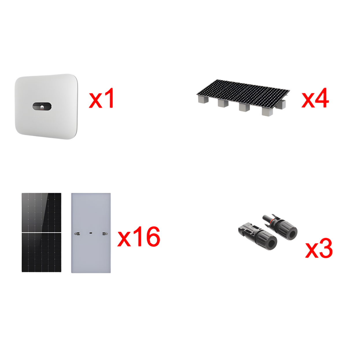 Kit Solar Interconexion / 10kW 220Vca / Inversor HUAWEI / Montaje Incluido