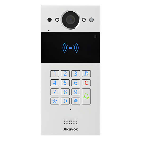 Videoportero SIP / Teclado y Lector de Tarjeta / Notificación App / Notificación Llamada Telefónica / Configuración en la Nube / POE / IP65 / Cámara