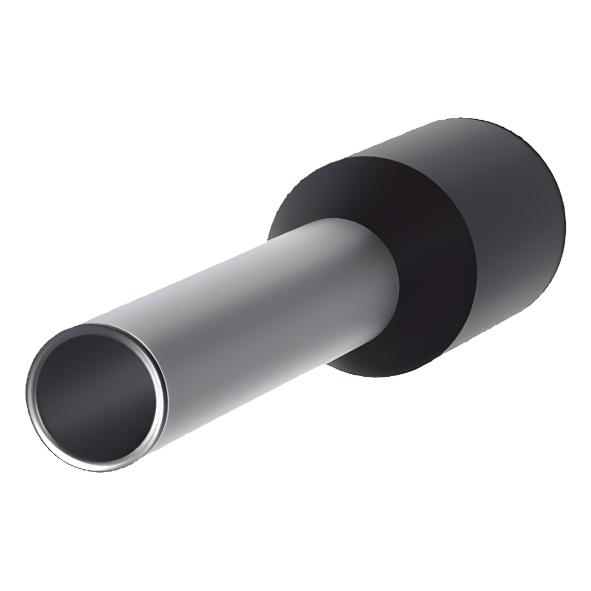 Ferrule Aislado PAN-TERM para Cable 16 AWG, Largo 16.5mm, DIN Color Negro. Paquete 500 Piezas